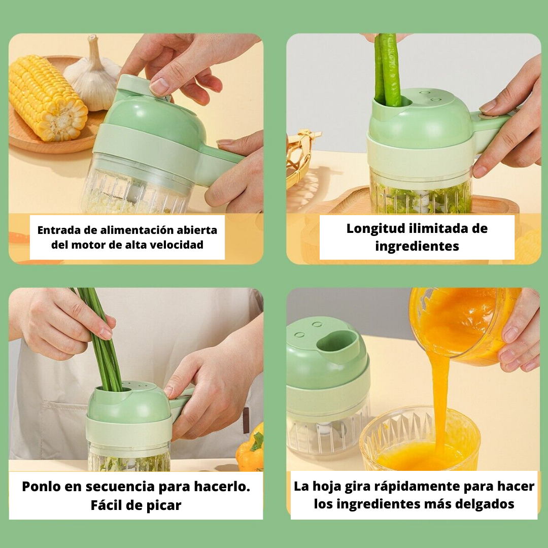 Mini picadora portatil recargable