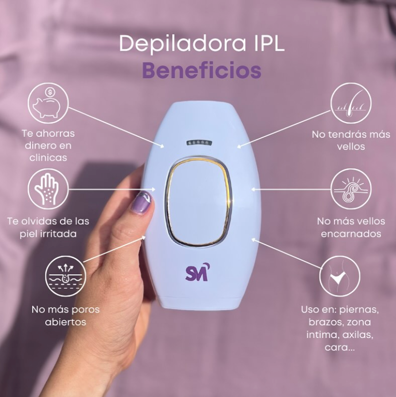 😌 Piel suave y sin irritación – Depiladora Láser IPL, adiós al vello sin dolor ⏳ Oferta limitada 18% OFF